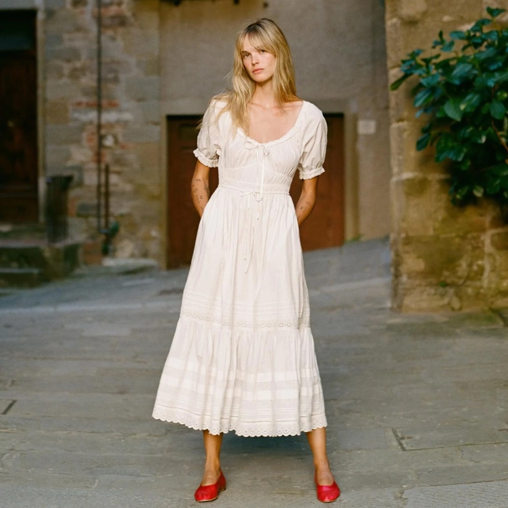 SOLD Christy Dawn Brynne Dress in Pearl